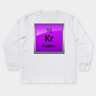 Krypton Element Symbol - Periodic Table Kids Long Sleeve T-Shirt